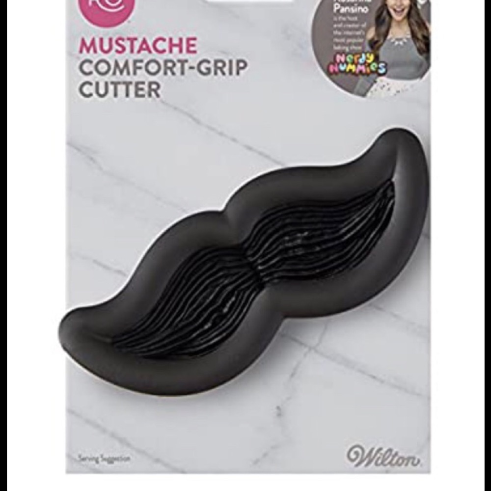 NEW cookie cutter mustache November MOVEMBER Wilton beard man novelty humor bake